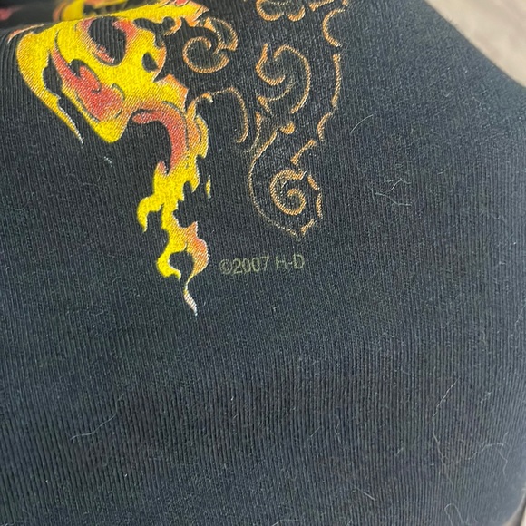 Harley Davidson NEW Graphic Flame Tank Top Size Medium - Picture 5 of 5